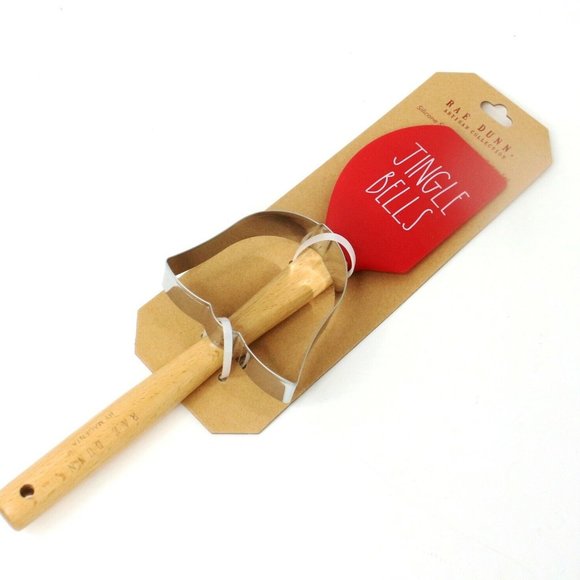 Rae Dunn Spatula Christmas Jingle Bells Red Baking Silicone Cookie Cutter Bell - Picture 2 of 3
